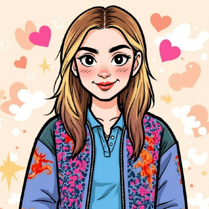 After caricature image